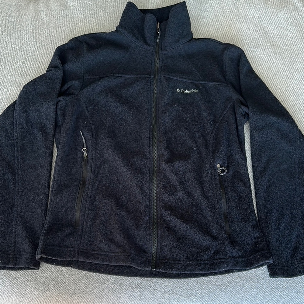 Columbia Black Zip-Up Sweater/Jacket